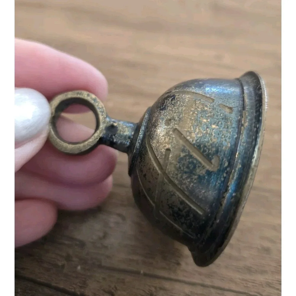 VTG 1954 SS SARNA Made In India Hand Crafted Etched Meditation Bell 1.75